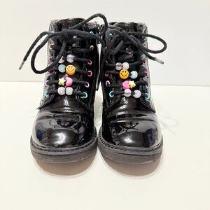 The Children's Place Girls Beaded Lace up Booties Black Size 13y